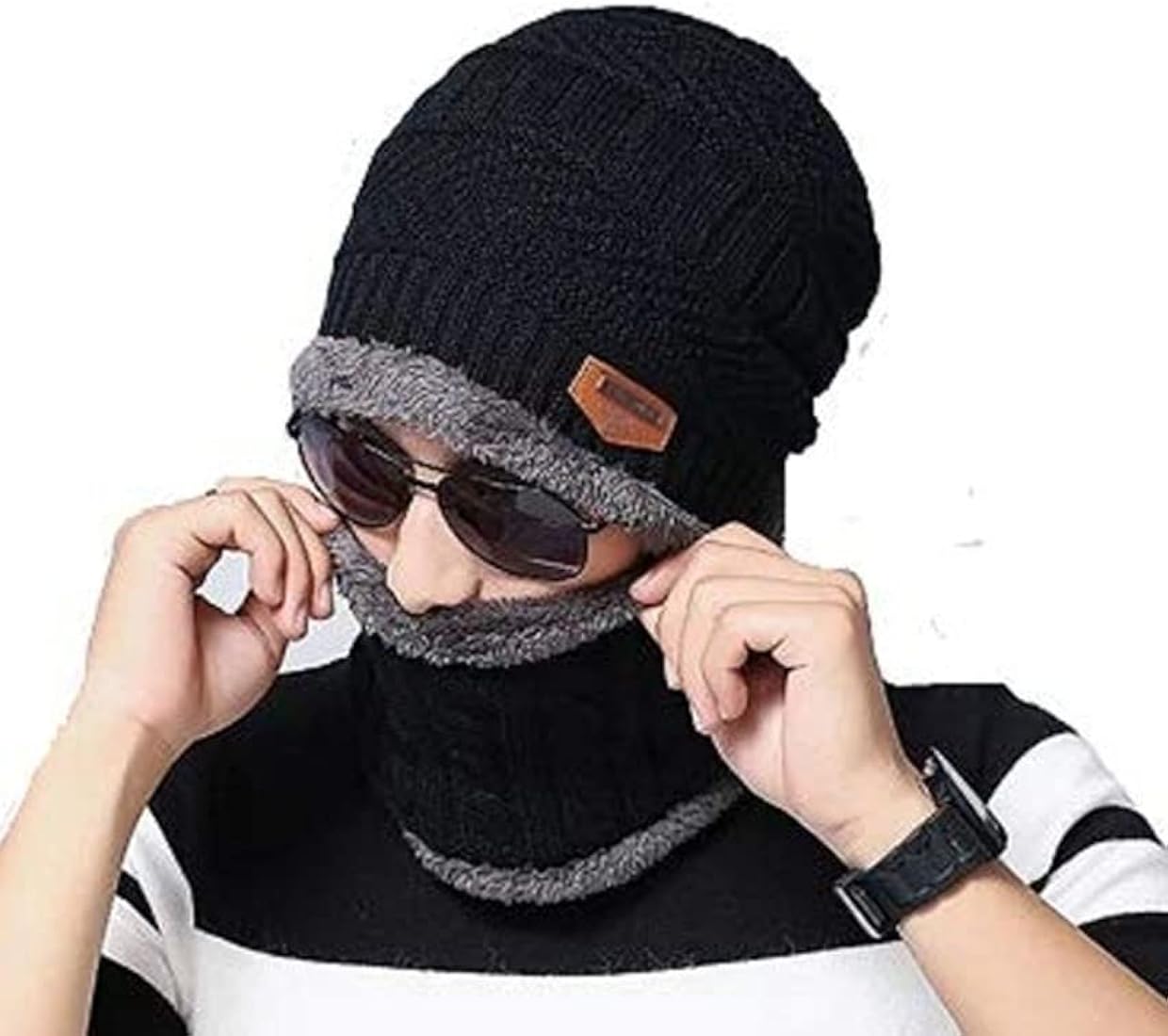 Premium Unisex Woolen Cap Set (2-in-1)